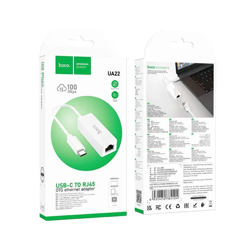USB-C OTG ETHERNET ADAPTER
